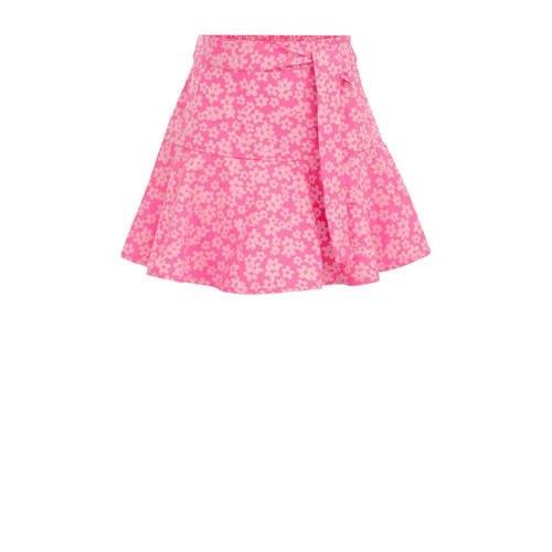 WE Fashion rok Roze Meisjes Gerecycled polyester Bloemen - 146/152