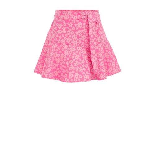 WE Fashion rok Roze Meisjes Polyester Bloemen - 146/152