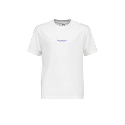 America Today T-shirt met backprint ecru Jongens Katoen Ronde hals Bac...
