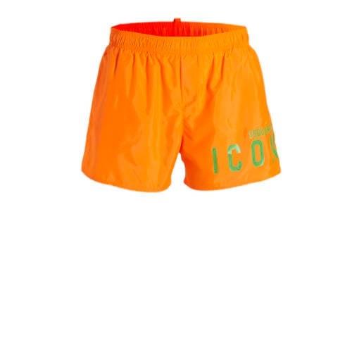 Dsquared Zwemshort Oranje Jongens Polyester Logo - 128