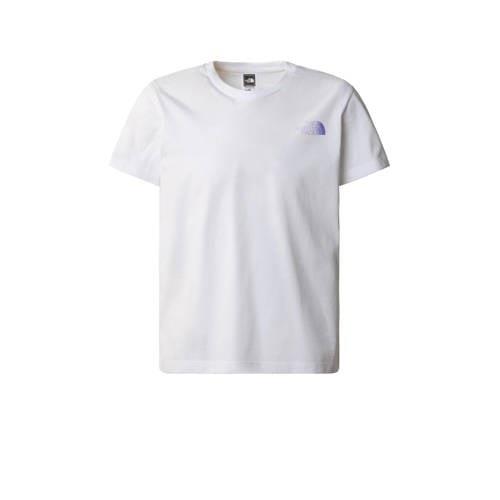 The North Face T-shirt wit Meisjes Katoen Ronde hals Backprint - 176/1...