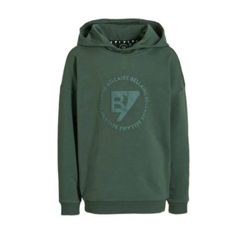 Bellaire hoodiemet logo groen Sweater Jongens Katoen Capuchon Logo - 1...