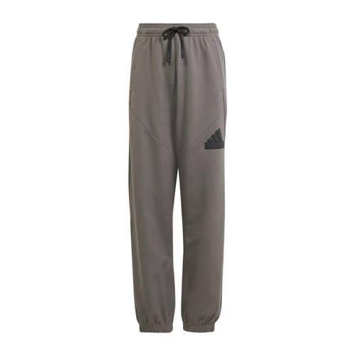 adidas Sportswear joggingbroek grijs/zwart Jongens/Meisjes Katoen Effe...