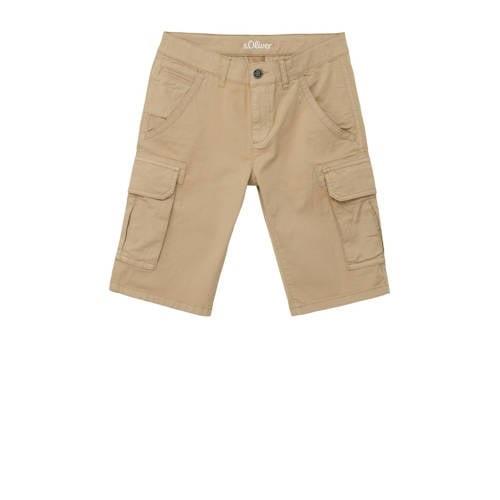 s.Oliver cargo short zand Korte broek Beige Jongens Stretchkatoen Effe...