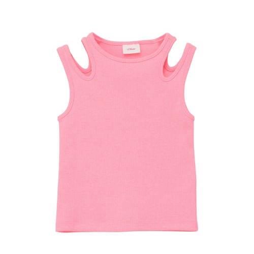 s.Oliver top roze Meisjes Polyester Ronde hals Effen - 92/98