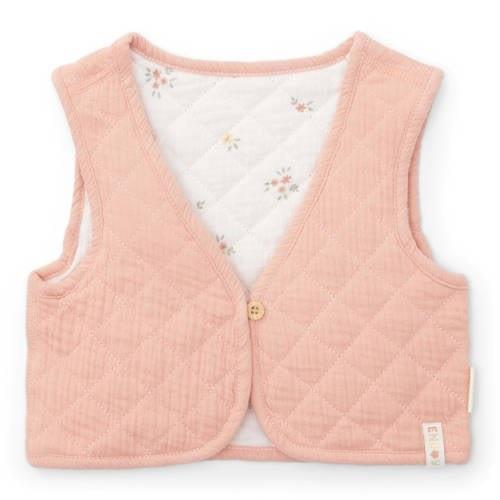 Little Dutch reversible gilet roze/wit/groen Meisjes Katoen V-hals Eff...