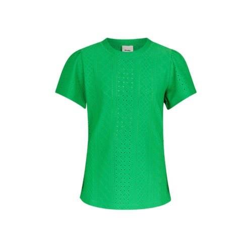 Shoeby T-shirt groen Meisjes Polyester Ronde hals Effen - 134/140