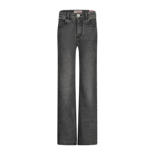 Vingino high waist loose fit jeans GIULIA stone grey Grijs Meisjes Den...