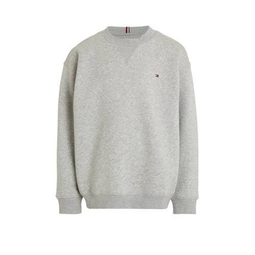 Tommy Hilfiger gemêleerde sweater lichtblauw Grijs Melée - 152