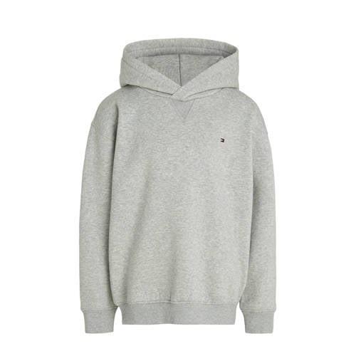 Tommy Hilfiger gemêleerde hoodie grijs Sweater Melée - 140