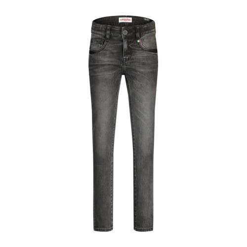 Vingino skinny jeans Anzio washed black Zwart Jongens Stretchdenim Eff...