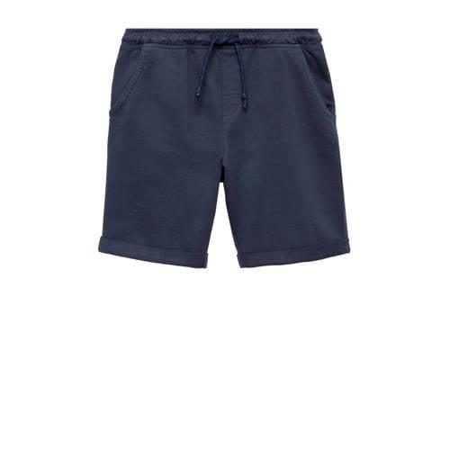 Mango Kids casual short donkerblauw Korte broek Jongens Katoen Effen -...