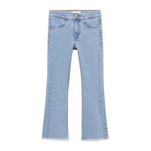 Mango Kids broek light blue denim Blauw Meisjes Stretchkatoen Effen - ...