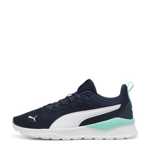 Puma Anzarun sneakers donkerblauw/wit/turquoie Jongens/Meisjes Mesh Lo...