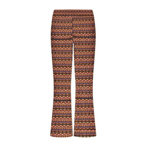 B.Nosy flared broek Bodyl met all over print brique/blauw Bruin Meisje...