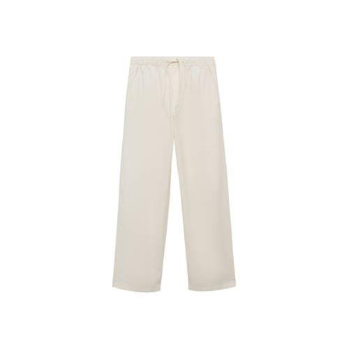 Mango Kids broek ecru Meisjes Katoen Effen - 164(S)