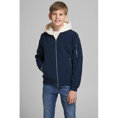 JACK & JONES JUNIOR bomberjack JJERUSH donkerblauw Jas Jongens Polyest...