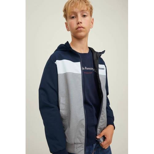 JACK & JONES JUNIOR zomerjas JJERUSH donkerblauw Jongens Polyester Cap...