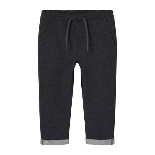 NAME IT MINI regular fit joggingbroek NMMNIBBE donkergrijs Jongens Swe...