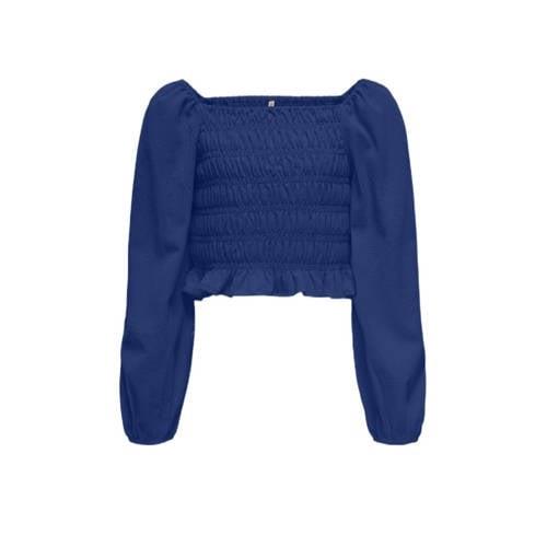 KIDS ONLY GIRL top KOGHELENE hardblauw Meisjes Polyester Boothals Effe...