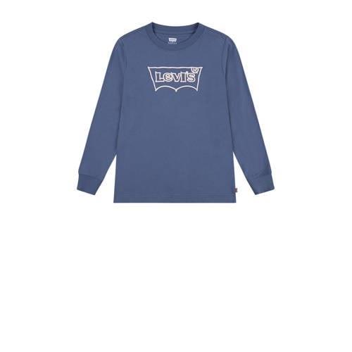 Levi's Kids longsleeve ROPE BATWING met logo middenblauw Jongens Katoe...