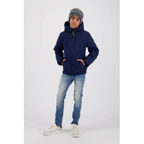 Vingino gewatteerde winterjas Tefers blauw Jongens Polyester Capuchon ...