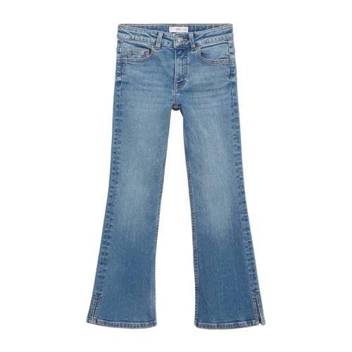 Mango Kids flared jeans light blue Blauw Meisjes Denim Effen - 134