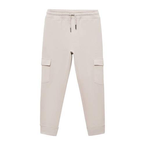 Mango Kids joggingbroek beige Jongens Sweat Effen - 140