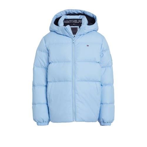 Tommy Hilfiger gewatteerde winterjas ESSENTIAL lichtblauw Jongens Poly...