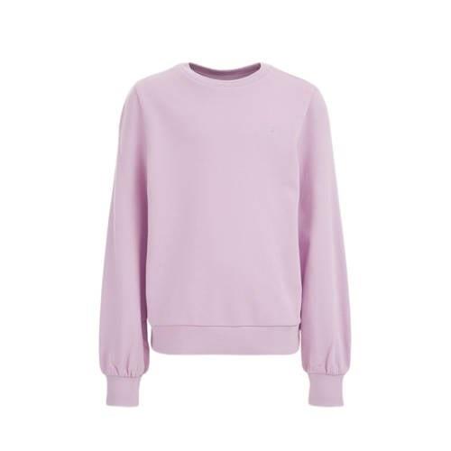 WE Fashion sweater lila Paars Effen - 134/140 | Sweater van WE Fashion