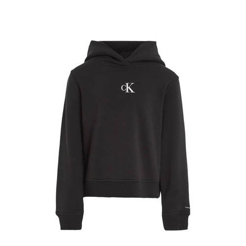 Calvin Klein hoodie met logo Sweater Zwart Meisjes Katoen Capuchon Log...