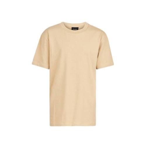 Shoeby T-shirt zand Beige Jongens Katoen Ronde hals Effen - 158/164