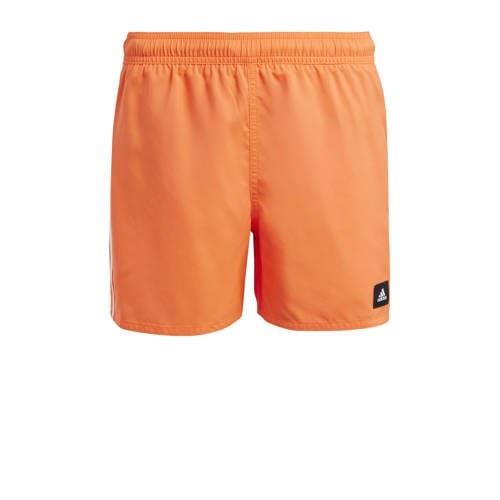 adidas Performance zwemshort oranje/wit Jongens Polyester Logo - 176