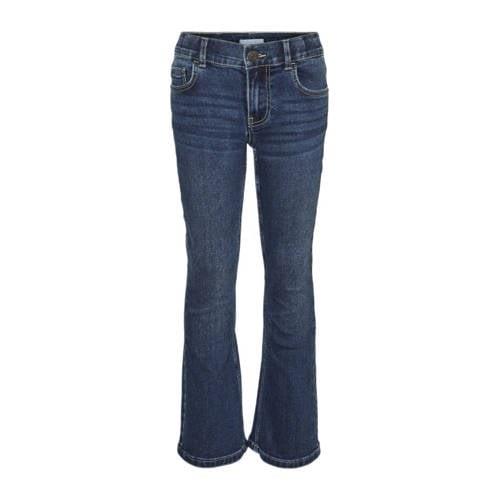 VERO MODA GIRL flared jeans VMRIVER dark blue denim Blauw Meisjes Stre...