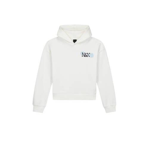 NIK&NIK hoodie Lacie met backprint offwhite Sweater Wit Backprint - 15...