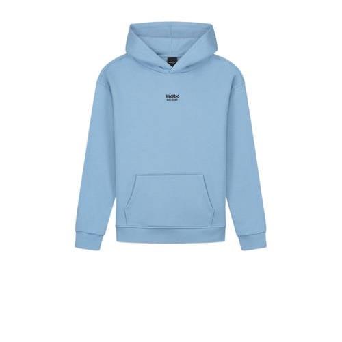 NIK&NIK hoodie Statement lichtblauw Sweater Effen - 128