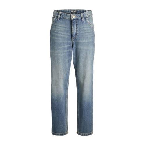 JACK & JONES JUNIOR high waist relaxed jeans JJICHRIS JJWORKER blue de...