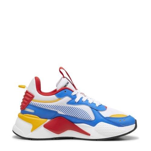 Puma RS-X sneakers wit/kobaltblauw/rood Jongens/Meisjes Mesh - 37