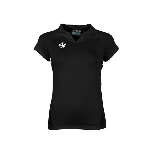 Reece sportshirt Rise zwart Sport t-shirt Meisjes Polyester V-hals Log...