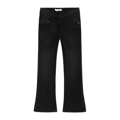 NAME IT KIDS bootcut skinny jeans NMFPOLLY black denim Zwart Meisjes S...