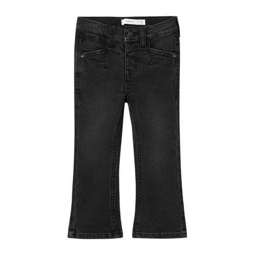 NAME IT MINI bootcut jeans NMFPOLLY black denim Zwart Meisjes Stretchd...