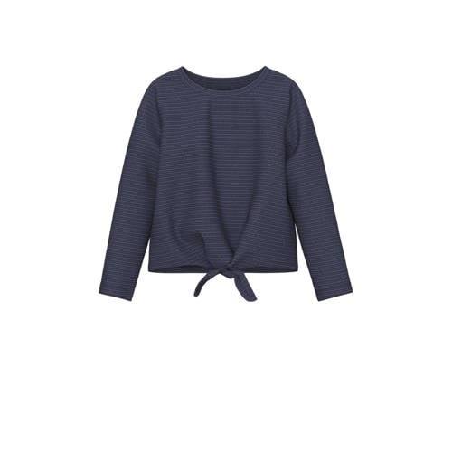 NAME IT MINI longsleeve NMFLARIANA met all over print donkerblauw Meis...