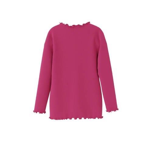 NAME IT MINI longsleeve NMFLARIANA met all over print fuchsia Roze Mei...