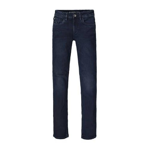 Garcia skinny jeans dark used Blauw Jongens Stretchdenim Effen - 152