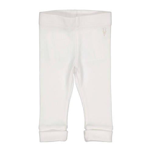 LEVV baby regular fit broek LNOENOS Wit Meisjes Stretchkatoen Effen - ...