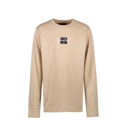 Cars longsleeve SPYZER met logo lichtzand Beige Jongens Katoen Ronde h...