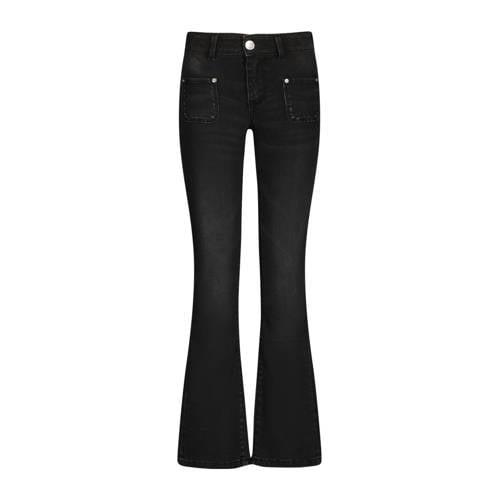 Raizzed flared jeans Melbourne Patched on Pockets dark grey stone Grij...