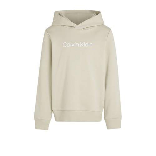 Calvin Klein hoodie beige Trui Jongens/Meisjes Sweat Capuchon Logo - 1...