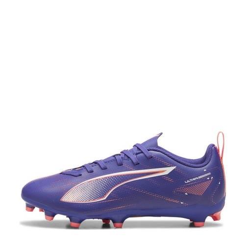 Puma Ultra 5 Play Jr. voetbalschoenen kobaltblauw/wit/koraalrood Jonge...