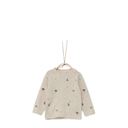 s.Oliver sweater beige Trui Meisjes Katoen Ronde hals All over print -...